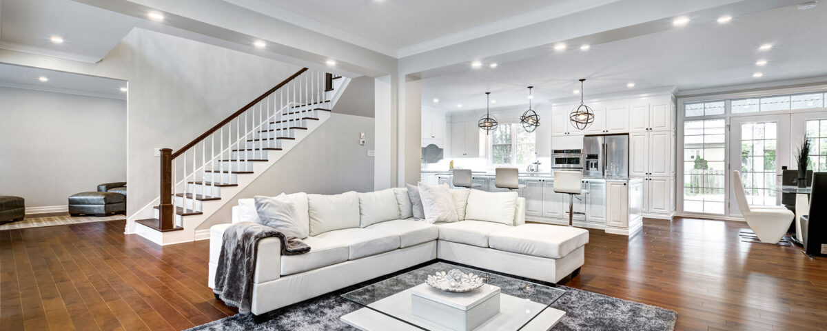 Cleaned Modern Living Room Ready to Sell or Lease