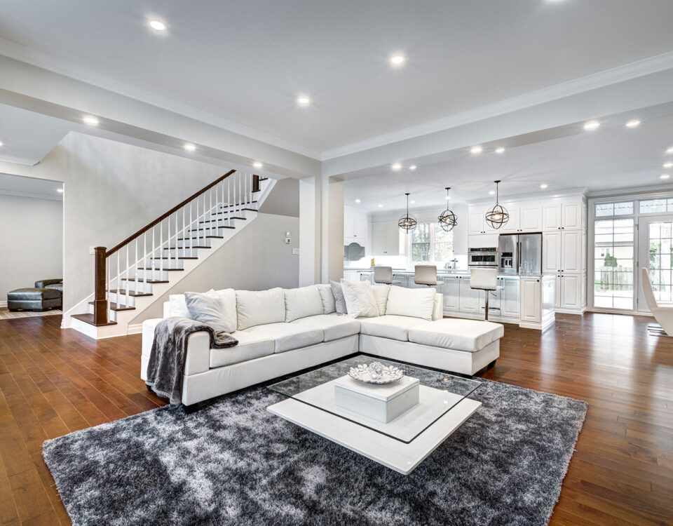 Cleaned Modern Living Room Ready to Sell or Lease